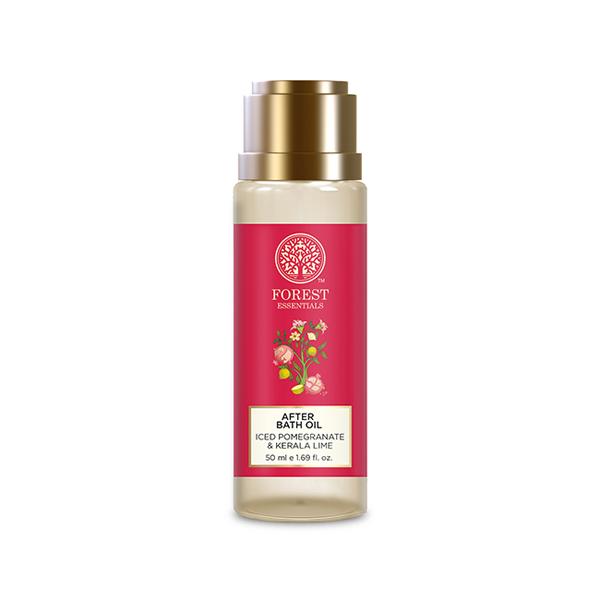 Forest Essentials Travel Size After Bath Oil Iced Pomegranate & Kerala Lime 50 ml - Massage Oils