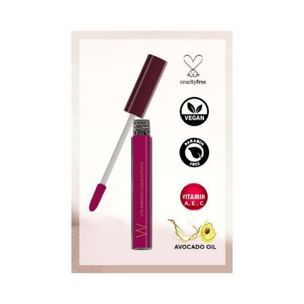 W Vita Enriched Liquid Lipstick Modesty 3 gm - Liquid Lipsticks