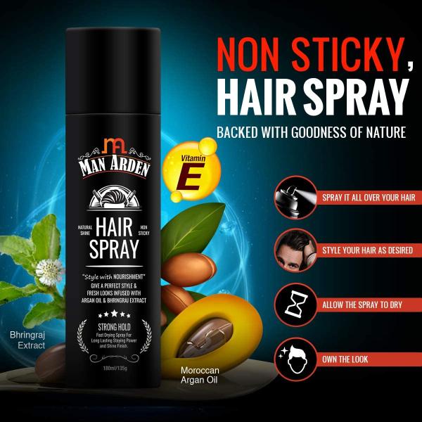 Man Arden Hair Spray 180 ml - Hair Sprays & Mists