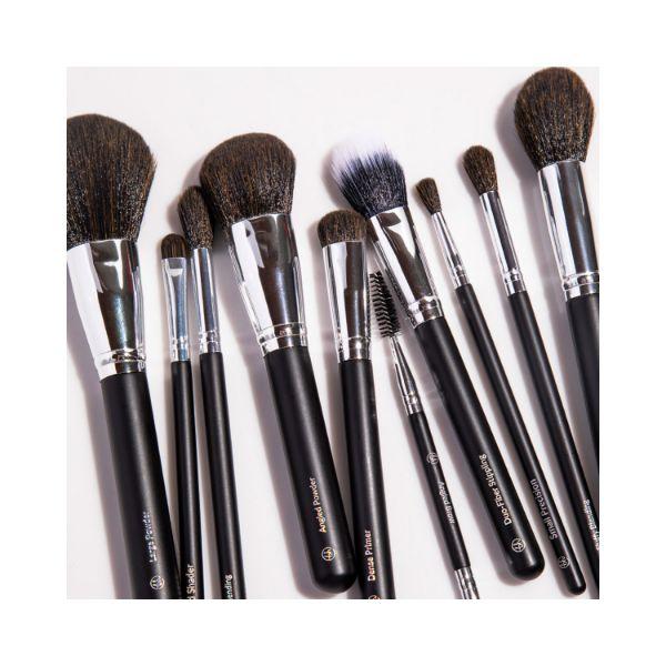 bh cosmetics Ultimate Essentials 10 Piece Face and Eye Brush Set with Bag 1's - Lens Solution & Accessories