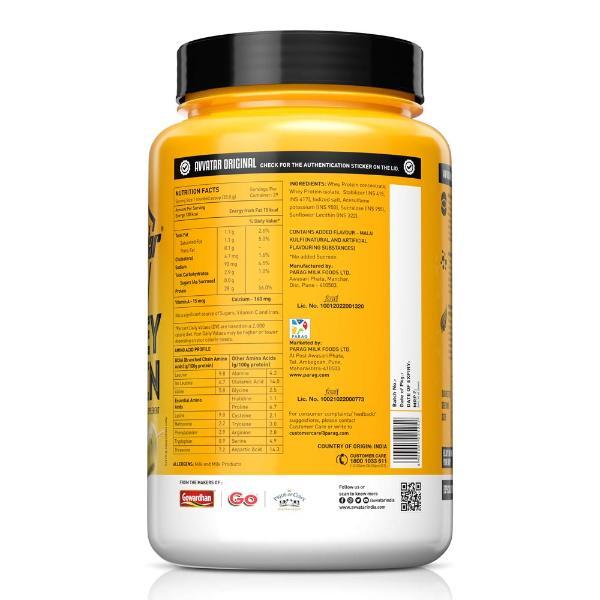 Avvatar Whey Protein - Malai Kulfi Flavour (Jar) 1 kg - Whey Proteins