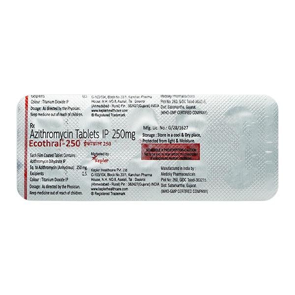 ECOTHRAL 250 Tablet 10's - Bacterial Infections-Mac