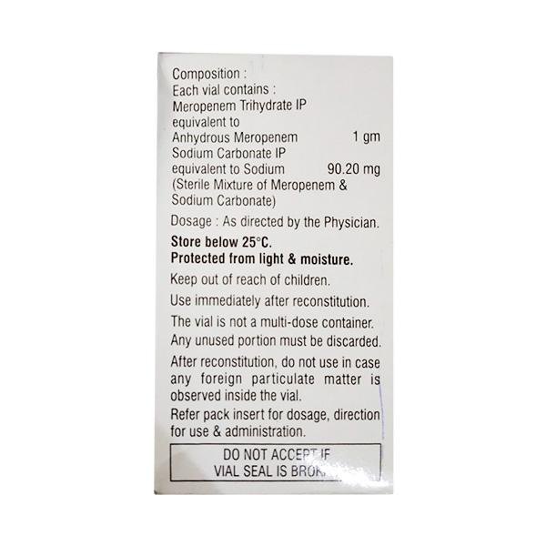 Merotec 1gm Injection 1's - Bacterial Infections-OBL
