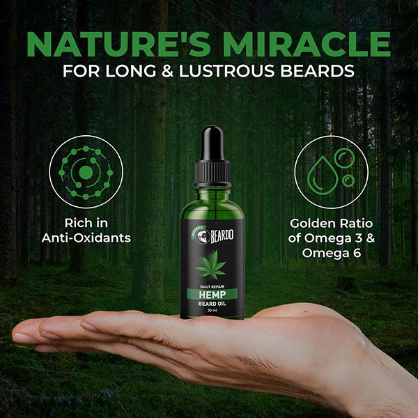 Beard Daily Repair Beard Oil - Hemp 30 ml - Beard Oil