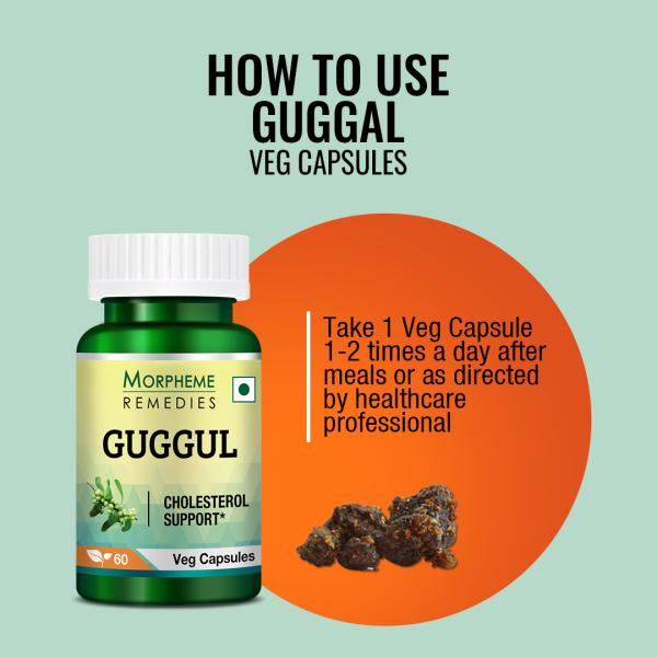 Morpheme Remedies Guggul (Commiphora Mukul) 500mg Extract 60's - Herbal Dietary Supplement