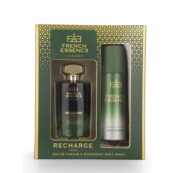 Netmeds | French Essence Recharge Gift Set - Deodorant Body Spray 150 ml + Perfume 60 ml 1's