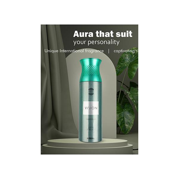 Ajmal Vision Perfume Deodorant Body Spray Gift For Men (Online Exclusive) 200 ml - Men Deodorants/Roll-Ons