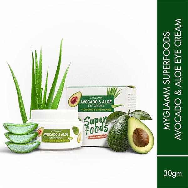 Netmeds | MyGlamm Superfoods Avocado & Aloe Eye Cream 30 gm