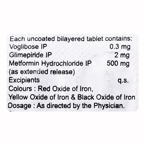 VOLICURE TRIO 2/0.3 Tablet 15's - Diabetes-Ant