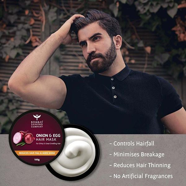 Bombay Shaving Company Onion and Egg Hair Mask 100 gm - Hair Masks & Packs