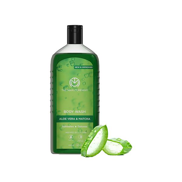 The Man Company Aloe Vera & Matcha Body Wash 200 ml - Shower Gels & Body Wash