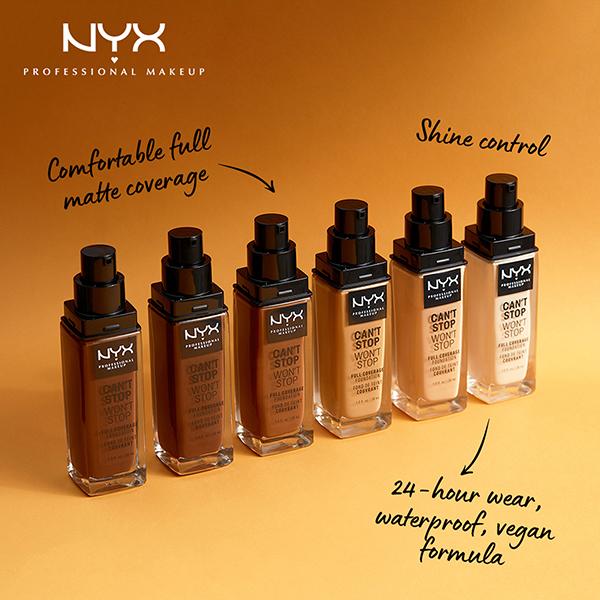 NYX Professional Makeup Can't Stop Won't Stop Full Coverage Foundation - Nude 30 ml - Foundation