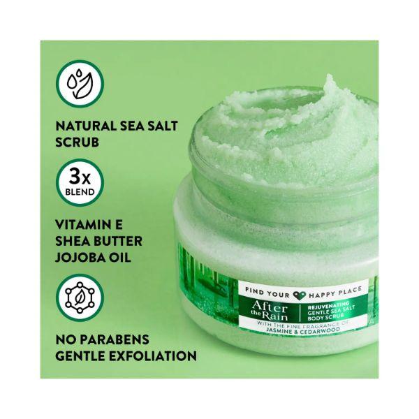 Find Your Happy Place After The Rain Body Scrub Jasmine & Cedarwood 250 gm - Scrubs & Exfoliants