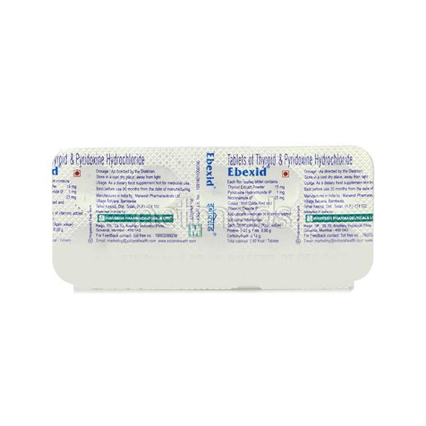 Ebexid Tablet 10'S - Hypothyroidism