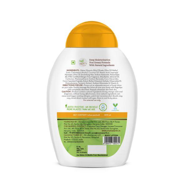 Mamaearth Ubtan Body Lotion with Turmeric & Kokum Butter for Glowing Skin 200 ml - Face Moisturizers