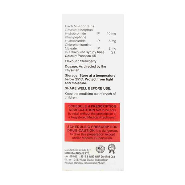 XTOS D SUGAR FREE Syrup 100ml - Cough And Cold-Cou