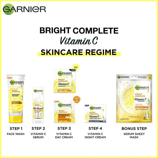 Garnier Skin Natural Bright Complete Night Cream - Yogurt 18 gm - Night Cream