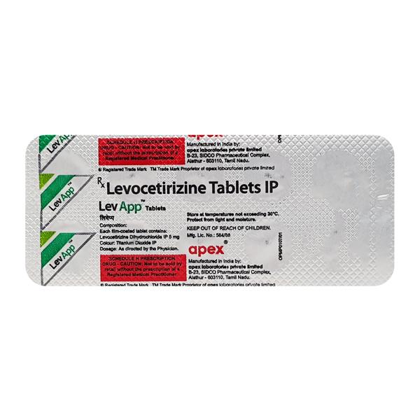 Levapp 5mg Tablet 10'S - Allergies-Ant