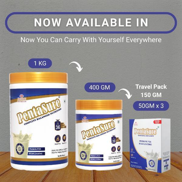 PentaSure Complete Balanced Nutrition Powder - Vanilla Flavour 400 g - Daily Health Drinks