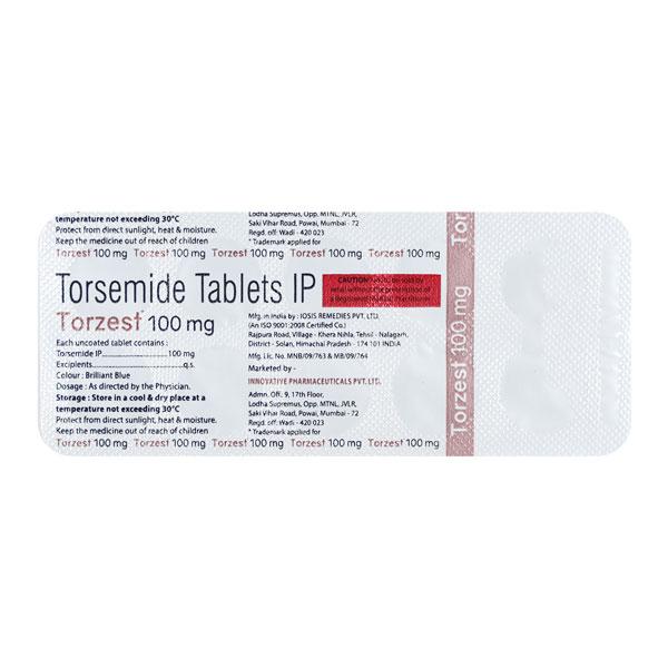 TORZEST 100mg Tablet 10's