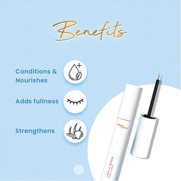 Earth Rhythm Lash and Brow Growth Serum 8 ml - Under Eye Creams & Serums