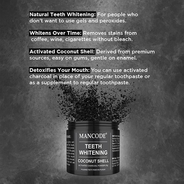 Mancode Teeth Whitening 25 gm - Toothpaste