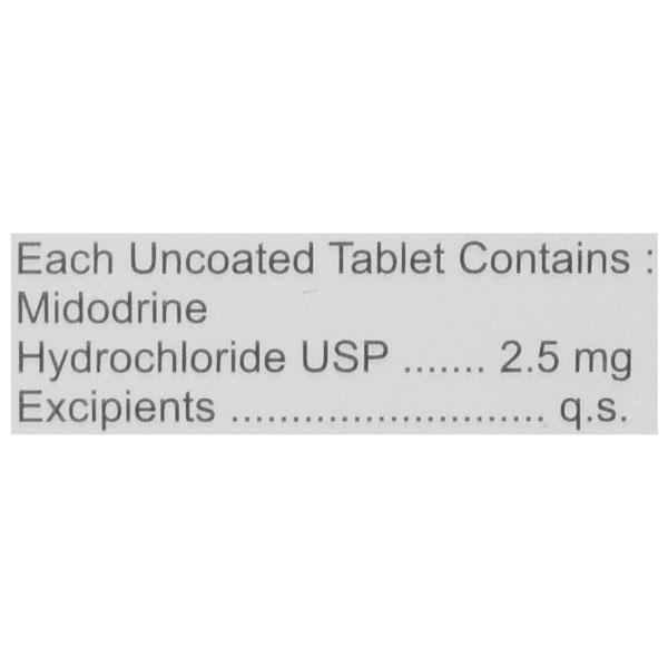 MIDOTAB 2.5 Tablet 20's - Hypotension-Vas