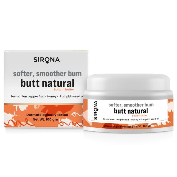 Sirona Softer And Smoother Bum Butt Natural 100 gm