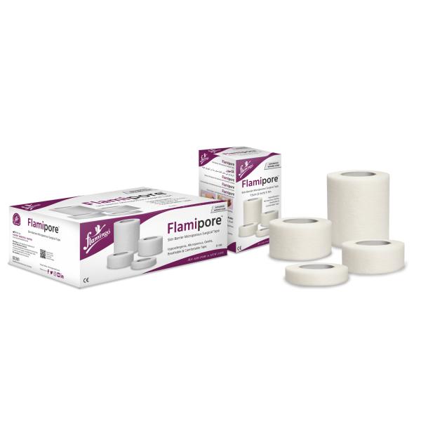 Netmeds | Flamingo Flamipore Surgical Tape (OC2421) (5 Cm x 9.1 Mtr) 6's