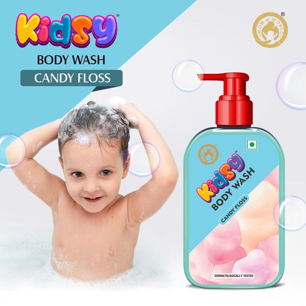 Mom & World Kidsy Body Wash - Candy Floss 240 ml - Baby Body Wash