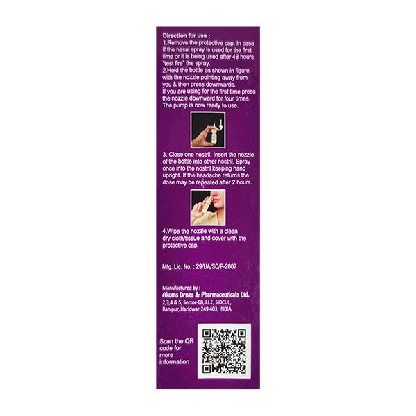 SUMASELF 30md Nasal Spray 3ml - Migraine