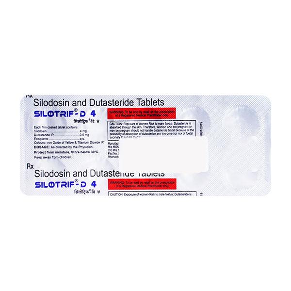 SILOTRIF D4 Tablet 10's - Bladder And Prostate Disorders-Dru