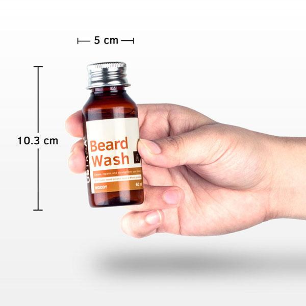 Ustraa Beard Wash Oil - Woody 60 ml - Beard Oil