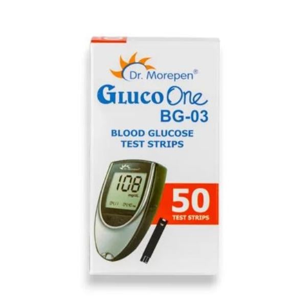 Netmeds | Dr.Morepen GlucoOne Blood Glucose Test Strips (Pack of 50's) (BG03)