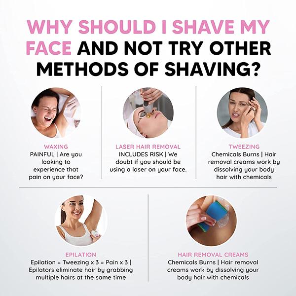LetsShave Evior Face Razor - Women 3's - Shaving & Hair Removal