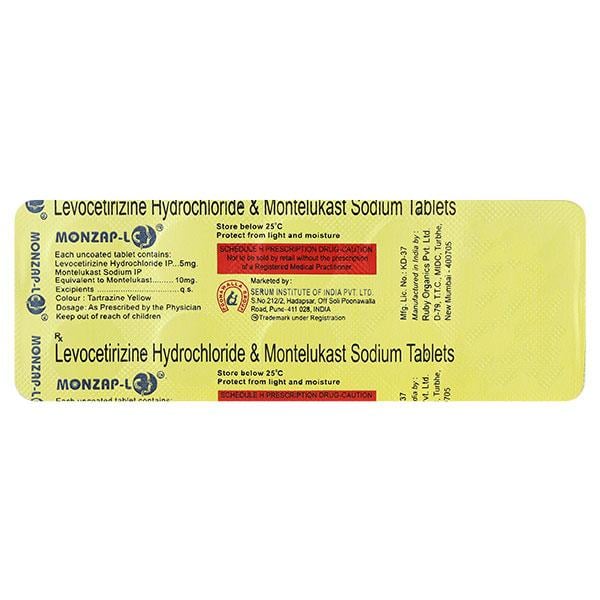 MONZAP LC Tablet 10's - Allergies-Ant