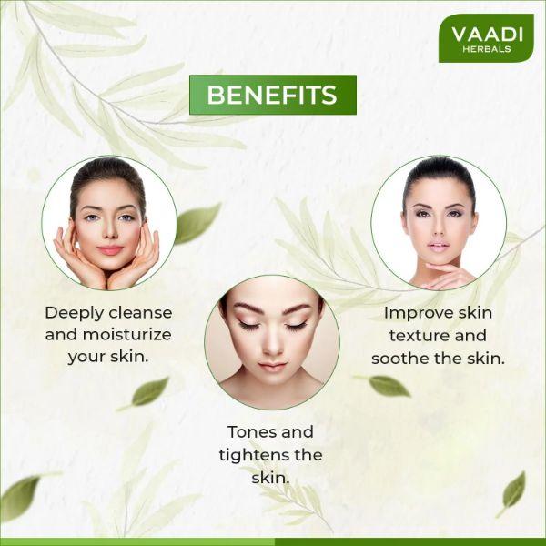 Vaadi Herbals Deep-Pore Cleansing Milk - Aloe Vera 110 ml - Face Wash & Cleansers