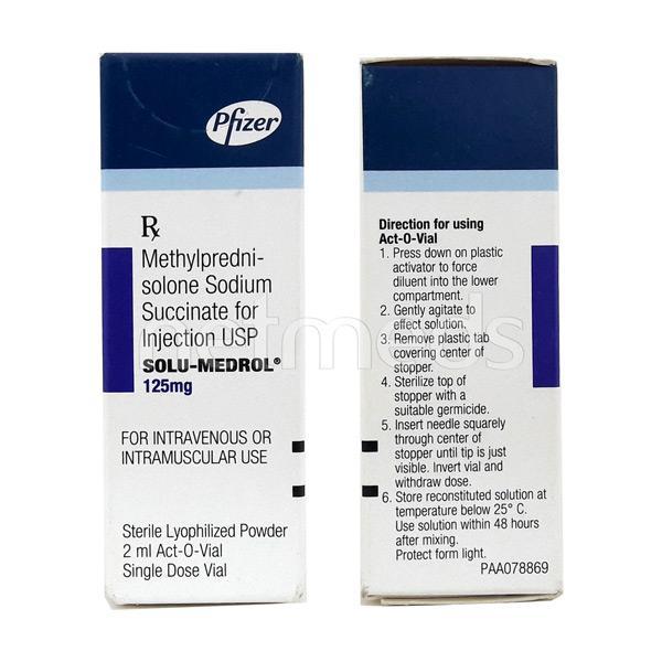 Netmeds | Solu Medrol 125mg Injection 2ml