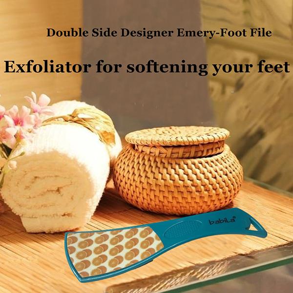 Babila Double Side Designer Emery-Foot File- PC-v 026 1's - Foot Scrubs