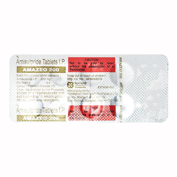 Amazeo 200mg Tablet 10'S - Schizophrenia-Aps