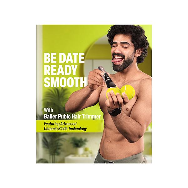 Bombay Shaving Company Baller Pubic Hair Trimmer For Men, Safe Ceramic Blades, Type C Charging, Ipx6 110s 110's - Trimmers