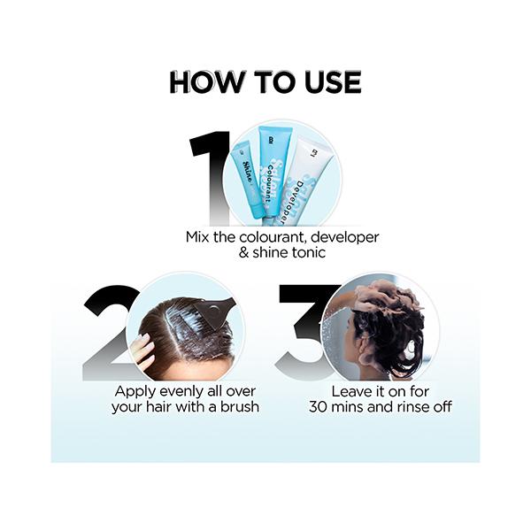 Bblunt Salon Secret High Shine Creme Hair Colour Natural Black 152 ml - Crème