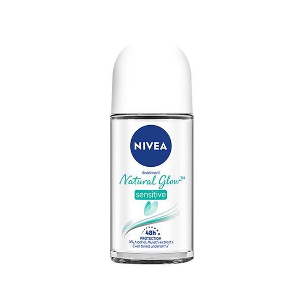 Netmeds | Nivea Roll On Natural Glow Sensitive 50 ml