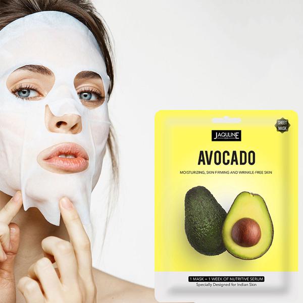 Jaquline USA Avocado Sheet Mask 25 gm - Sheet Masks