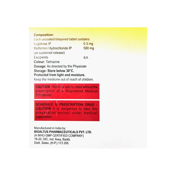 RXVOG M 0.3 Tablet 10's - Diabetes-Ant