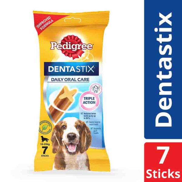 Netmeds | Pedigree DentaStix Sticks for Dogs (10-25 kg) 7's