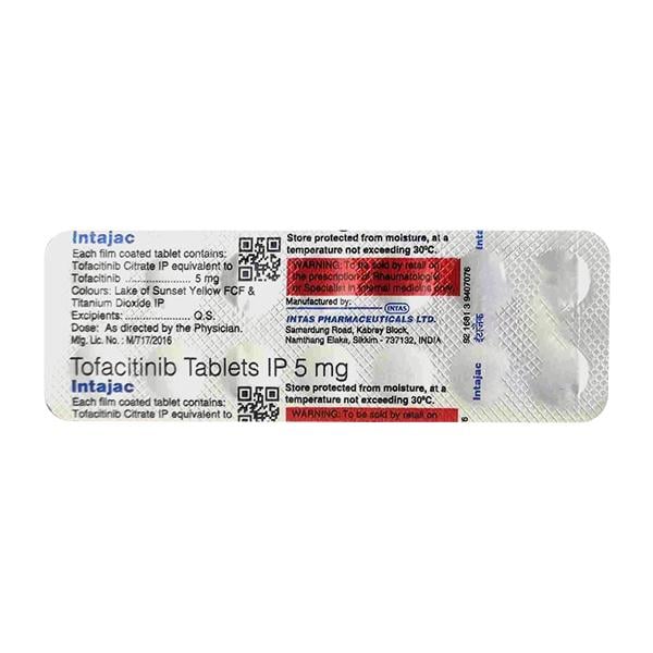 INTAJAC Tablet 14's - Rheumatoid Arthritis-Dis