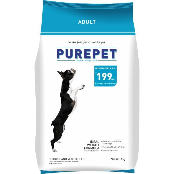 Netmeds | Purepet Chicken & Vegetables Adult Dog Food 1 kg