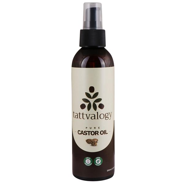Tattvalogy Castor Oil for Skin & Hair Care- Cold Pressed 200 ml - Hair Oils