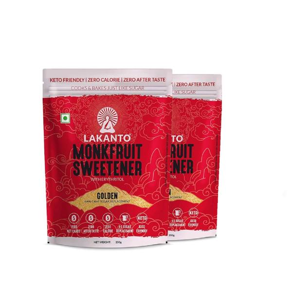 Netmeds | Lakanto Monkfruit Sweetener- Golden (Pack Of 2 x 200 g) 1's